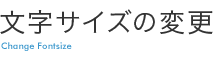 文字サイズの変更