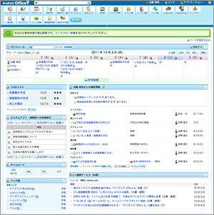 サイボウズ ASPサービス トップページ画面